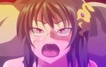  ahegao animated animated_gif black_hair long_hair mashou_no_nie_3 murakami_teruaki red_eyes ruiri tongue 