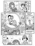  comic gouguru monochrome pokemon satoshi_(pokemon) suiren_(pokemon) translated 