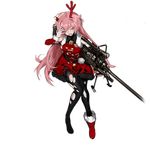  alternate_costume ankle_boots anti-materiel_rifle antlers bare_shoulders bipod black_legwear blush boots buttons christmas collared_shirt detached_sleeves dress full_body fur-trimmed_dress fur-trimmed_sleeves fur_trim girls_frontline gun hairband hands_on_own_head holding holding_gun holding_weapon long_hair long_sleeves looking_at_viewer ntw-20 ntw-20_(girls_frontline) official_art one_eye_closed open_mouth pantyhose pink_eyes pink_hair ran_(pixiv2957827) reindeer_antlers rifle scope shirt sniper_rifle solo thighband_pantyhose torn_clothes torn_dress torn_legwear transparent_background very_long_hair weapon 