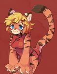  blue_eyes borrowed_character chinese_clothes furry mz_marine short_hair tiger 