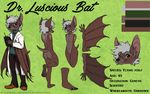  anthro apes bat clothed clothing english_text flying_fox hair looking_at_viewer male mammal model_sheet solo text wings 