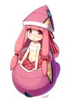  artist_name bangs bare_arms bare_shoulders blueberry_(5959) blunt_bangs breasts chestnut_mouth collarbone eyebrows_visible_through_hair full_body gen_7_pokemon hair_ribbon highres humanization long_hair looking_at_viewer low-tied_long_hair navel personification pink_eyes pink_hair pokemon red_ribbon ribbon small_breasts solo stomach tapu_lele tareme transparent_background twintails very_long_hair 