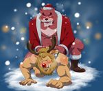  anal anal_penetration anthro bear boar christmas duo hat holidays iozen kumatetsu male male/male mammal penetration porcine santa_hat shirako the_boy_and_the_beast 