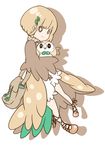 bag bangs beak bird bird_wings bob_cut bright_pupils brown_eyes brown_footwear brown_jacket carrying closed_mouth eyes_visible_through_hair feathered_wings feathers full_body gen_7_pokemon hair_ornament handbag highres jacket koyori-018 leaf leaf_hair_ornament light_brown_hair long_sleeves moemon no_eyebrows open_clothes open_jacket overskirt owl personification pigeon-toed pokemon pokemon_(creature) puffy_shorts ribbed_sweater rowlet shoes short_hair shorts silhouette simple_background smile sweater turtleneck turtleneck_sweater white_background white_shorts wings 