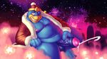  balls humanoid_penis king_dedede kirby_(series) klent male masturbation nintendo obese one_eye_closed overweight penile_masturbation penis solo video_games wink 