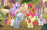  2016 apple_bloom_(mlp) babs_seed_(mlp) brown_fur cutie_mark cutie_mark_crusaders_(mlp) detailed_background diamond_tiara_(mlp) earth_pony equine eyewear feathered_wings feathers female feral flower friendship_is_magic fur glasses grass green_eyes group hair hair_bow hair_ribbon hi_res horn horse landscape looking_at_viewer mammal multicolored_hair my_little_pony orange_fur outside pegasus plant pony purple_hair red_hair ribbons scootaloo_(mlp) shutterflyeqd silver_spoon_(mlp) sky smile sweetie_belle_(mlp) tree two_tone_hair unicorn white_fur winged_unicorn wings yellow_fur 