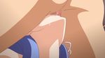  1boy 1girl animated animated_gif blue_hair dark_blue kuonji_otoha licking neck oral tongue 