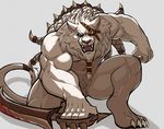  2016 anthro balls blood drks league_of_legends looking_at_viewer male muscular nude penis rengar_(lol) solo video_games weapon 