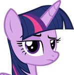  big_eyes cyanlightning_(artist) equine female feral friendship_is_magic fur hair headshot_portrait horn horse looking_at_viewer mammal multicolored_hair my_little_pony pony portrait purple_eyes purple_fur raised_eyebrow simple_background solo toony twilight_sparkle_(mlp) unamused unicorn winged_unicorn wings 