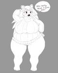  animal_crossing anthro big_breasts breasts clothing female hedgehog mammal nintendo sable_able signirsol solo sweater thick_thighs video_games 