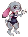  achakura anthro clothing female lagomorph looking_at_viewer mammal rabbit slightly_chubby solo standing swimsuit thick_thighs wide_hips 