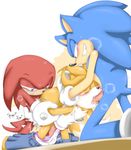  anal blush clothing cum double_team fellatio forced gloves group group_sex knuckles_the_echidna male male/male mammal miles_prower oral penis rape sex sonic_(series) sonic_the_hedgehog threesome young 