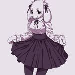  achakura anthro asriel_dreemurr blush caprine clothed clothing crossgender female goat looking_at_viewer mammal open_mouth smile solo standing undertale video_games 