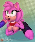  2016 amy_rose anthro areola big_breasts breasts duo erect_nipples erection female hedgehog male mammal nipples nude penis pussy scificat sonic_(series) sonic_the_hedgehog 
