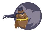 2012 amanda_chronister anthro batman batman_(series) bear belt brown_fur cape clothing cosplay cowl digital_media_(artwork) featureless_crotch fur humor male mammal solo symbol 