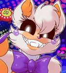  animatronic anthro blush bow_tie canine fangs female first_person_view five_nights_at_freddy&#039;s five_nights_at_freddy&#039;s_world fox glowing glowing_eyes lolbit_(fnaf) looking_at_viewer machine mammal robot skoon smile solo video_games 