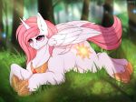  equine forest friendship_is_magic grass horn kuroran mammal my_little_pony princess_celestia_(mlp) tree winged_unicorn wings 