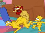  bart_simpson comics-toons groundskeeper_willie marge_simpson the_simpsons 