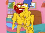  bart_simpson comics-toons groundskeeper_willie marge_simpson the_simpsons 