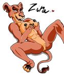  &lt;3 abs anthro anthrofied breasts disney feline female lion lying mammal nipples nude on_back open_mouth paws plain_background popesslodovica pussy teeth the_lion_king tongue white_background zira 