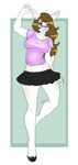  anthro cervine clothed clothing deer eyewear female glasses hair hiddenwolf long_hair mammal smile solo standing wide_hips 
