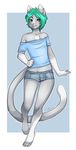  anthro clothed clothing crossdressing feline fur girly hair hiddenwolf looking_at_viewer male mammal smile solo 