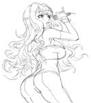  1girl bb_(baalbuddy) character_request copyright_request female monochrome solo source_request 