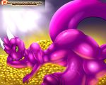  balls big_balls big_penis butt dragon girly horn huge_balls hyper hyper_balls hyper_penis invalid_color makarimorph patreon penis pink_skin treasure voluptuous watermark 