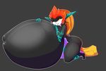  anthro big_breasts breasts female fluffyblarg huge_breasts hyper hyper_breasts imp kneeling midna nintendo nipples overweight smile solo teeth the_legend_of_zelda thick_thighs twilight_princess video_games 