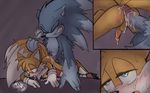  anal anthro balls blush bunonii butt canine claws close-up clothing comic cum forced fox fur gloves hedgehog imminent_sex male male/male mammal miles_prower orgasm penis rape sex sharp_claws sonic_(series) sonic_the_hedgehog sonic_the_werehog speech_text standing text video_games werehog 