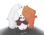  anthro balls bear cartoon_network grizzly_(character) grizzly_bear group group_sex ice_bear male male/male mammal panda panda_(character) penis polar_bear sex threesome ursofofinho we_bare_bears 