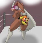 abs anal anal_vore anus breasts butt cosplay_pikachu female female_pred female_prey fighting_ring forced grin large_penetration looking_down lopunny muscular nintendo nude penetration pikachu pikachu_libre pok&eacute;mon pok&eacute;mon_(species) pussy smile spread_butt spreading standing stuffing video_games vore wrestling wrestling_outfit yang_(artist) 