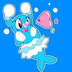  blue_body brionne bubble cute duo fangs luvdisc mammal marine nintendo pinniped pockepikachus pok&eacute;mon seal smile video_games 