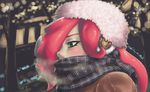  1girl female green_eyes hat nintendo red_hair scarf solo splatoon tagme takozonesu tentacle_hair 