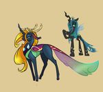  alorix alternate_form antlers arthropod equine female feral friendship_is_magic gem horn horse insect mammal my_little_pony pony queen_chrysalis_(mlp) 