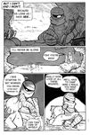  anthro blattarieva cave dialogue english_text eyes_closed female fish_(nuclear_throne) greyscale gun hug machine_gun male male/female marine monochrome nuclear_throne nude partially_submerged ranged_weapon rebel_(nuclear_throne) scalie sitting sound_effects speech_bubble text text_box underground weapon wraps 