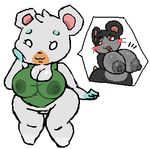  animal_crossing bear big_breasts bottomless breasts clothed clothing hamster mammal mini-ham nintendo nipples nude polar_bear rodent roy_mccloud see-through_top video_games 