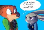  2017 anthro canine disney female fox fur judy_hopps lagomorph male mammal nick_wilde rabbit xplaysx_(artist) zootopia 