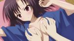  animated animated_gif breast_grab breasts cleavage ebiten_(manga) medium_breasts todayama_izumiko 