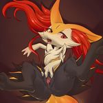  2017 anthro anus braixen female hi_res nintendo open_mouth pok&eacute;mon pussy red_eyes solo spread_pussy spreading stoic5 video_games 