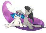  2015 duo equine eyes_closed female feral friendship_is_magic hooves horn mammal my_little_pony octavia_(mlp) open_mouth seanica sitting smile unicorn vinyl_scratch_(mlp) 