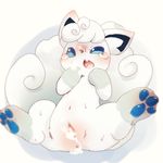  alolan_vulpix artist_request blue_eyes censored cum furry pokemon pussy 