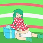  belly big_belly diaper female flora_fauna green_hair hair half-awake-jake hand_on_stomach mario_bros nintendo piranha_plant plant video_games vore 