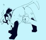  anus ball_grab ballbusting balls cock_and_ball_torture disembodied_hand human looking_back lucario male mammal nintendo open_mouth pok&eacute;mon simple_background unknown_artist video_games 