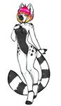  anthro breasts featureless_breasts female hiddenwolf lemur looking_at_viewer mammal nude primate smile solo standing wide_hips 