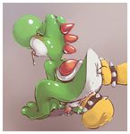  after_sex anthro balls big_penis bowser cock_ring cum cum_in_ass cum_inside cum_leaking disembodied_penis drooling duo flaccid male male/male mario_bros nintendo open_mouth penis saliva thick_penis tongue tongue_out unknown_artist video_games yoshi 