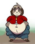  animal_crossing belly big_belly canine digby_(animal_crossing) dog mammal navel nintendo slightly_chubby video_games weight_gain 