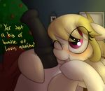  blonde_hair blush datte-before-dawn duo earth_pony english_text equine erection fan_character female hair hi_res horse male male/female mammal march_gustysnows_(mlp) my_little_pony one_eye_closed penis pony smile text tongue tongue_out 