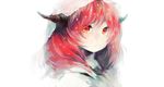  bad_id bad_pixiv_id closed_mouth flaky happy_tree_friends hood hood_up horns light_background long_hair looking_away met-tha personification red_eyes red_hair simple_background solo white_background 