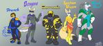  abs anthro belt biceps black_nose book boots breasts bulge canine clothing coyote equine eyewear female fire footwear fox glasses grey_hair group hair hi_res honey_badger hooves horse long_hair male mammal mask muscular mustelid otter pecs superhero superheroes superpower water wolfblade 